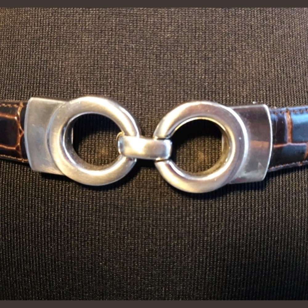 Amiee Lynn Italian Croco Leather Belt - Picture 3 of 8
